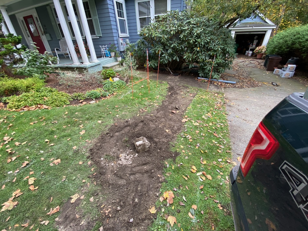 Drywell Install in Newton, MA