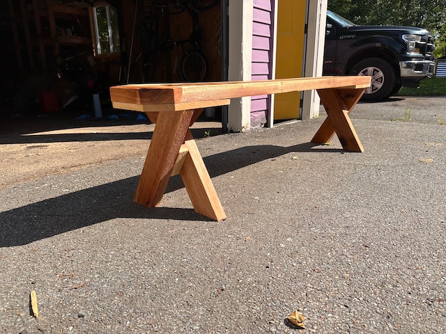 Custom Cedar Bench