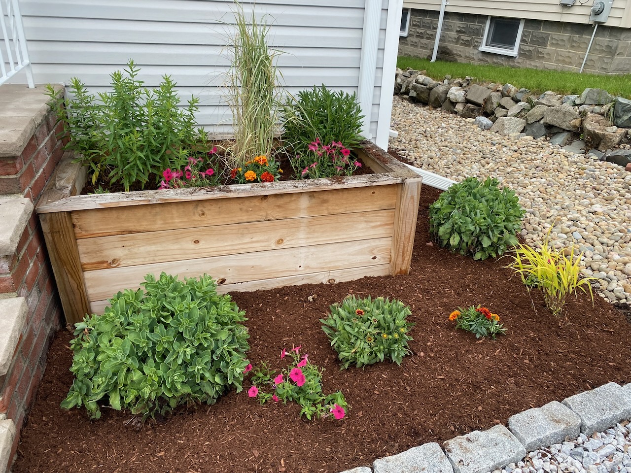 Raised Planters & Pollinator plants