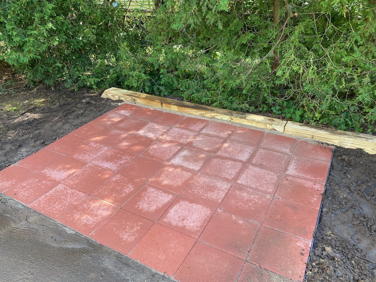 Small retaining wall & Shed pad